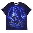 thumbnail image 3 of LAOLIUSN Men's Praying Hands Christian T Shirt, Keep the Faith Religious Graphic Short Sleeve Crewneck Tee, S-4XL, 3 of 7