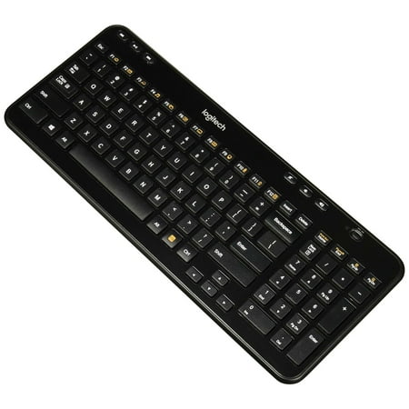 Logitech K360 Wireless Keyboard, Glossy Black (USED)