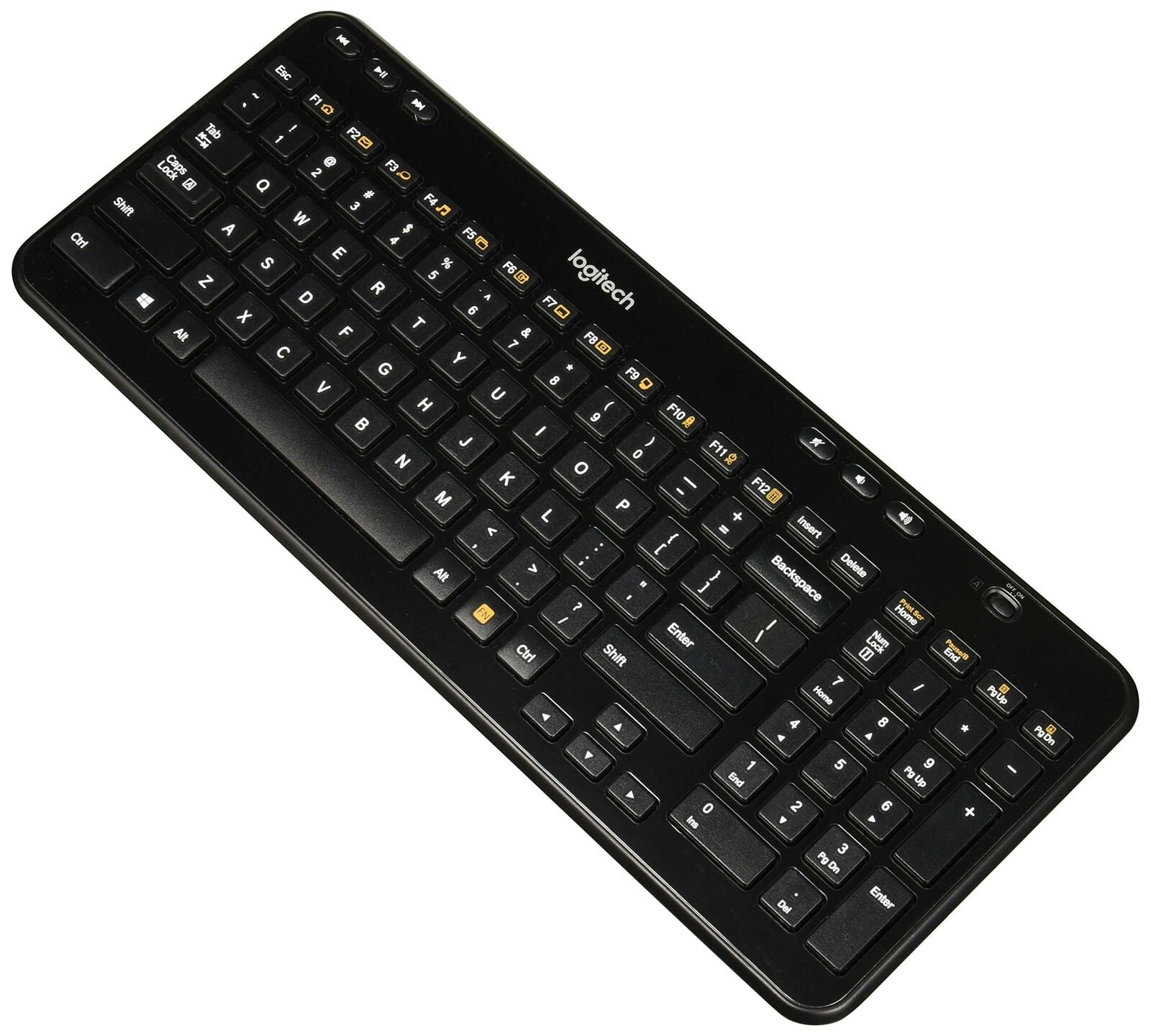 Logitech K360 Wireless Keyboard Glossy Black USED Walmart
