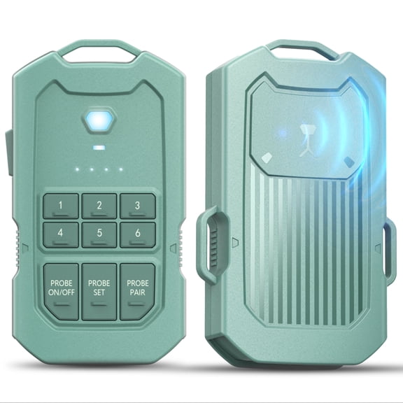 Wireless Radar Perimeter Alarm System, Rechargeable Motion Sensor, 1/2 mile Range, IP66 Waterproof for Camping Security, Green