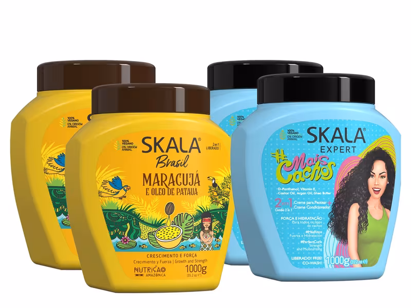 thumbnail image 4 of Skala Curly Queen Bundle – 4-Pack Curl Care Routine Set Shampoo + Conditioner + 2 Curl Creams – Deep Hydration & Definition for Curly and Coily Hair, 4 of 4