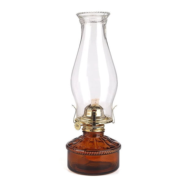 Lámpara de queroseno de vidrio con botella de tinta, lámpara de mantequilla, aceite de parafina, iluminación de ambiente interior y exterior