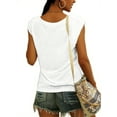 thumbnail image 5 of Printed Women's Basic Shirt Vest Covered Sleeve Casual Loose Tank Tops, 5 of 6