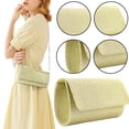 thumbnail image 2 of Ruyang Elegant Womens Evening Clutch Bag Formal Party Envelope Crossbody Bag PU Leather Flap Top Shoulder Purse Casual Slim Satchel, 2 of 9