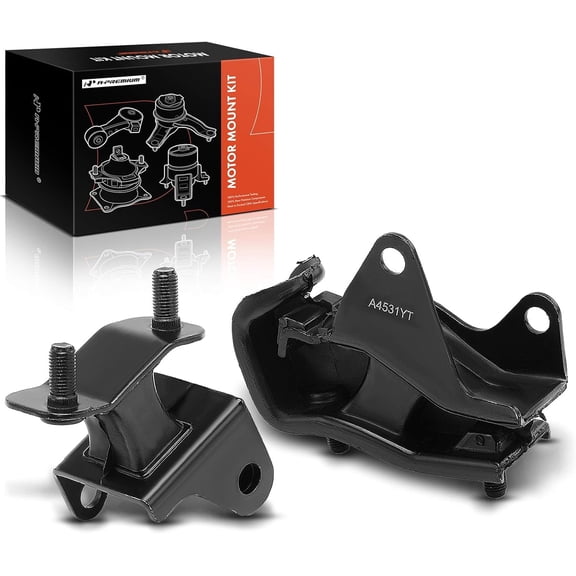 A-Premium 2PCS Front and Rear Transmission Mount Kit Compatible with Honda Pilot 2006-2008 & Acura MDX 2003-2006, 3.5L, Automatic Transmission, Replace# 50805S3V010, 50806STWA01