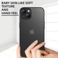 thumbnail image 4 of Shockproof Armor Matte Case For iPhone 14 13 12 Pro Max Plus Mini Luxury Silicone Bumper Clear Hard Cover, 4 of 5