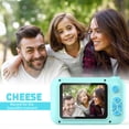 thumbnail image 3 of PURULU Kids Camera with 180° Flip-up Lens for Selfie & Video, HD Digital Video Cameras for Toddler with 32GB SD Card, Ideal for 3-8 Years Old Boys on Birthday Christmas Party as Gift, Blue, 3 of 7