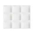 thumbnail image 4 of Uxcell 2ml Pans de acuarela, 100 paquetes de medios pans vacíos, latas de plástico para acuarela estilo 1, blanco, 4 of 7