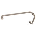 thumbnail image 2 of CRL BM8X22BN Brushed Nickel 8" Pull Handle and 22" Towel Bar BM Series Combination With Metal Washers, 2 of 2