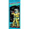 thumbnail image 3 of Retrobot 8x14 Black Modern Framed Museum Art Print Titled - Battery Operated Remote Control Earthman, 3 of 5