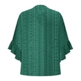 thumbnail image 5 of Blouses for Women Dressy Casual Going Out Women's Clothing Bell Stylish Clothes Cozy Womens Short Sleeve Tops Green, 5 of 5