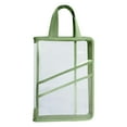 thumbnail image 4 of Bolsa organizadora de documentos, maletín portátil transparente, organizador de archivos, Estuche de transporte para papeles, cuadernos, papelería, es Verde, 4 of 8