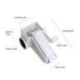 thumbnail image 6 of Fufafayo under $5 Cheese Grater, Manual Cheese Grater, Rotating Shredder for Parmesan Mozzarella, Multi Function Kitchen Tool with Foldable Design, Easy Clean Portable Planer for Home Restaurant, 6 of 9