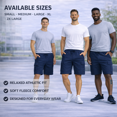 thumbnail image 7 of Yacht & Smith Mens 5 Pocket Fleece Cargo Shorts, Cotton, Drawstring,Wholesale Bulk Athletic Lounge Short Navy Blue 12 Pack Small, 7 of 7