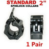 "Olympic Dumbbell Barbell Bar 2"" Spinlock Weight Clamp Collars Gym Training"