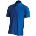 thumbnail image 2 of Basico (Blue) Polo Collared Shirts For Women 100% Cotton Short Sleeve Golf Polo Shirts For Men, 2 of 3
