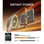 ULiXWH SlimMag Power Bank 5000mAh, Travel Essentials Magnetic Portable Charger, Compatible with iPhone 17/16/15/14/13 Pro Max
