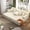 Beige,White, variant on Oversized Double Chaise Lounge 2-Piece Set, Plush Corduroy Convertible Sofa Bed with 6 Pillows and Storage Pocket for Small Spaces Home Theater, Blue