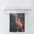 thumbnail image 2 of AOYEGO Bald Eagle American Flag Bath Towels Stars USA Flag National Kitchen Hand Towels Bathroom Decor Soft Beach Microfiber Hair Towels 15x30 Inch, 2 of 11