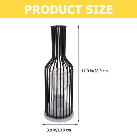 

Wine Bottle Night Light Metal Iron Decorative Night Lamp Bedroom Night Light