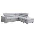 thumbnail image 1 of Boris Sectional/Sleeper Bed with Storage, Light Grey, 1 of 2