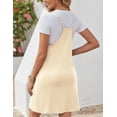 thumbnail image 4 of Vestido Zeagoo para verano, minimangas, casual, playa, para mujer, color beige, 4 of 6