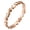 Rose Gold Plated, variant on Women's Stainless Steel Continuous Heart Shape Stackable Rings Thin High‑Polish Band Tiny Delicate Jewelry, Perfect for Stacking Rose Gold Size 10