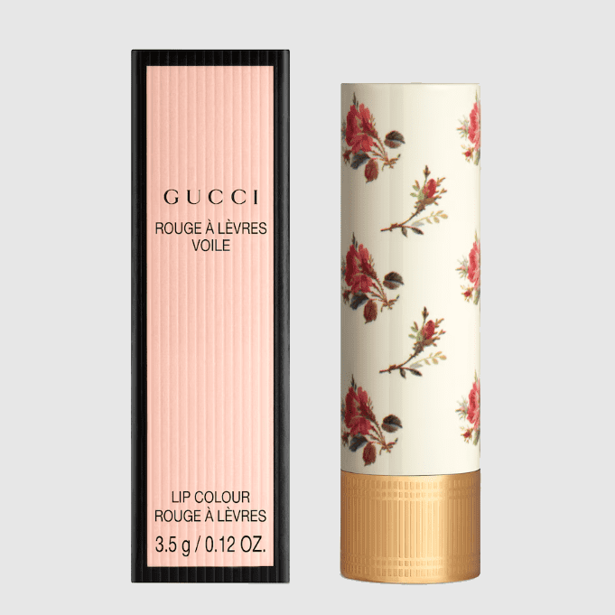 GUCCI Rouge à Lèvres Voile Lip Colour Sheer 505 Janet Rust Floral