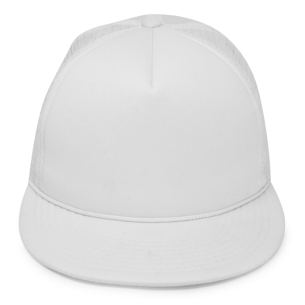DALIX Classic Trucker Cap Flat Bill Adjustable Snapback 5 Panel Plain