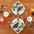 thumbnail image 4 of GZHJMY Butterfly Set Latin Print Cloth Napkin Kitchen Dining Table Collection Festive Holiday Seasonal Spring Summer Gift 6 Pack 20" × 20", 4 of 6