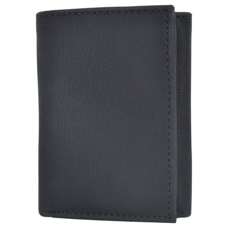 Vegan Leather RFID Trifold Wallets For Men - Cruelty Free Non Leather Mens Wallet With 2 ID Windows