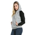 thumbnail image 5 of Doublju Women's Casual Lace Up Pullover Pocket Hoodie With Plus Size, 5 of 5