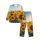 thumbnail image 1 of Fotbe Sunlit Sunflower Field Pijama de Hombre con Estampado de Manga Larga, Conjunto de 2 Piezas, Ropa de Dormir Suave y Cómoda con Bolsillos-Small, 1 of 7
