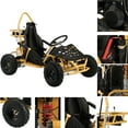 thumbnail image 6 of SYX MOTO GK-49A 50cc 4 Stroke Gas Powered Kids Ride on 1-Seater Go Kart, School Bus Yellow, 6 of 14