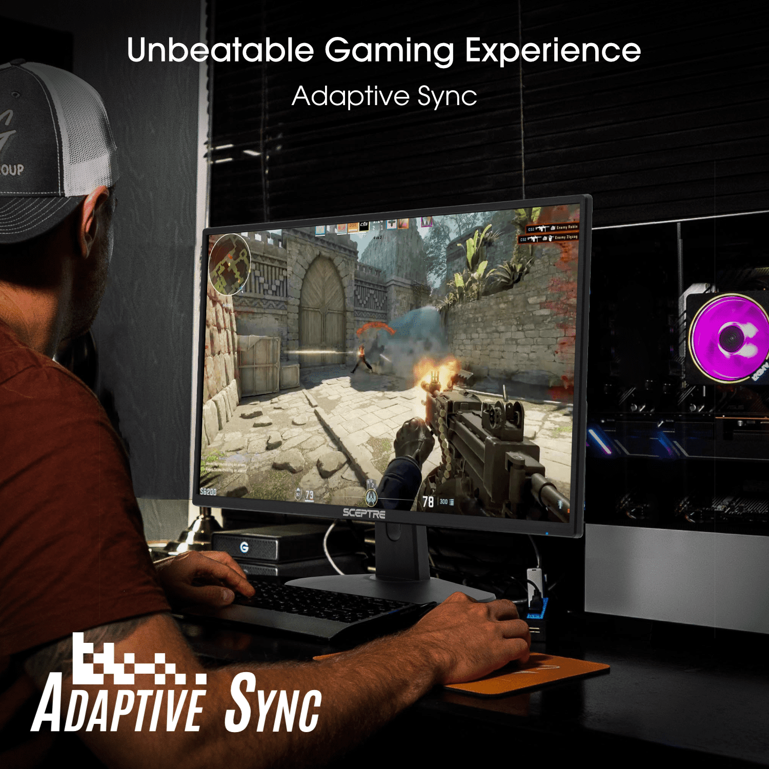Sceptre New 24-inch Gaming Monitor 100Hz HDMI x2 Build-in Speakers 2026