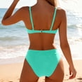 thumbnail image 5 of Bikinis for Women High Waisted Push Up Bikini Top with Built-In-Bra and Seamless Cheeky Swim Bottom, 5 of 5