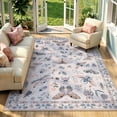 thumbnail image 5 of Moynesa Insect 6'x9' Area Rugs Washable Rug for Living Room Soft Natural Girls Bedroom Rug Large Bug Accent Carpet for Dining Room Sunroom Playroom Stain Resistant Non Slip, Pink, 5 of 11