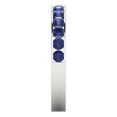 thumbnail image 4 of 0.39 ctw Wedding Band for Women - 18K White Gold Simulated Tanzanite Stackable Eternity Ring, 4 of 6