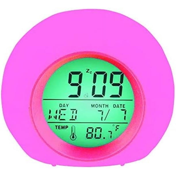 Despertador digital, reloj Ok To Wake con función de luz inteligente, pantalla de temperatura, para niños y niñas, configuraciones de fácil operación con parada de alarma de un toque (1)