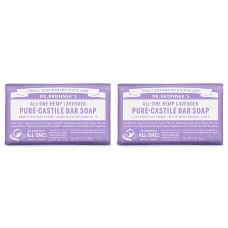 (Pack of 2) Dr. Bronner's Lavender Bar Soap