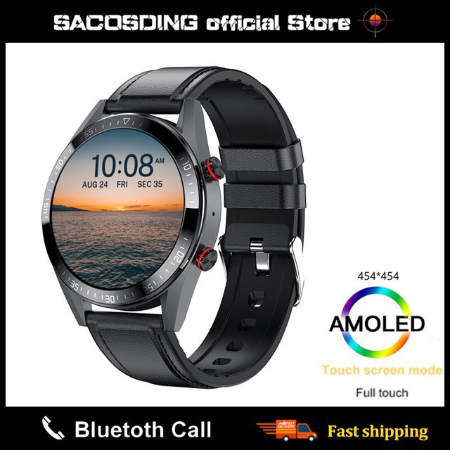 2023 nuevo reloj inteligente de pantalla 454*454 siempre muestra la hora Bluetooth llamada música Local reloj inteligente para hombres Android TWS auriculares Tan Jianjun unisex