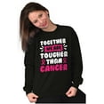 thumbnail image 4 of Together Tougher Than Breast Cancer Women Crewneck Sweatshirt Brisco Brands S, 4 of 6