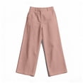 thumbnail image 6 of GUACER Cotton Linen Wide Leg Pants for Women Drawstring Waist with Pockets Casual Summer Trousers, 6 of 6