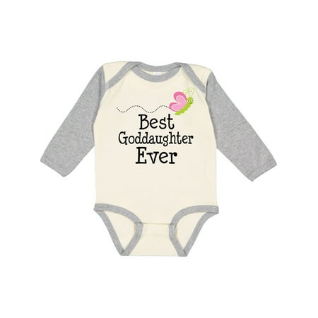 

Inktastic Best Goddaughter Ever Gift Baby Girl Long Sleeve Bodysuit