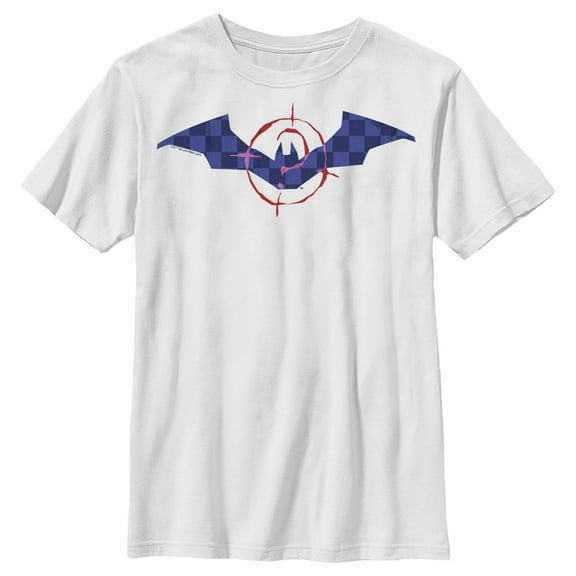 Boy's The Batman In Riddler Sight  Graphic Tee White Medium
