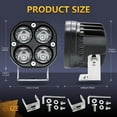 thumbnail image 6 of Automobile headlights,Road Super 1 Pcs Car Super Pods Flood Led 40w Super Led Auxiliary Car Atv Led Car Super Boat 3-inch Led Boat Led Auxiliary Lamps Car Lamp Car Atv Utv Led Work White 1, 6 of 6