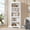 5-Tier White, variant on 6 Tier Bookshelf, 75" Tall Farmhouse Bookcase - with Adjustable Shelves, Floor Standing Open Display Storage Rack with Anti-Slip Design for Home Office, Balcony, Library, Study / Living Room, Black