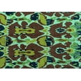 thumbnail image 1 of Ahgly Company Indoor Rectangle Abstract Turquoise Blue Modern Area Rugs, 4' x 6', 1 of 4