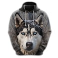 thumbnail image 2 of Sudadera con estampado de cara de perro divertida, sudadera con capucha de bulldog francés y corgi para hombre, chándal con pastor alemán y dachshund, sudaderas con capucha para perros, 2 of 5