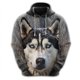 thumbnail image 2 of Sudadera con estampado de cara de perro divertida, sudadera con capucha de bulldog francés y corgi para hombre, chándal con pastor alemán y dachshund, sudaderas con capucha para perros, 2 of 4